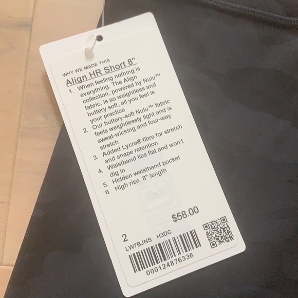 NWT Align Short 8” camo - Picture 6 of 7